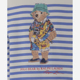 Felpa in misto cotone con stampa e motivo a righe 323965908 001 POLO RALPH LAUREN KIDS 