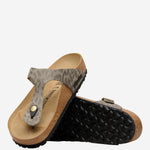 SANDALI GIZEH RIVET CONM MOTIVO ANIMALIER 1032026 GRAYTAUPE BIRKENSTOCK 