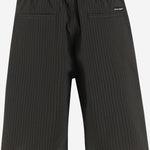 Pantaloni corti in seersucker a righe OM01406WC5032 P391 MAISON KITSUNE 