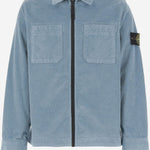 CAMICIA IN VELLUTO DI MISTO COTONE STRETCH 1200003 S0199V004A STONE ISLAND KIDS 