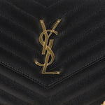 PORTAFOGLIO MONOGRAM ON CHAIN 377828 BOW011000 SAINT LAURENT 