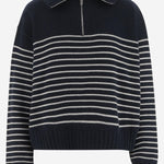 MAGLIONE IN CASHMERE CON MOTIVO A RIGHE MMLB52 18BJF022X MIU MIU 