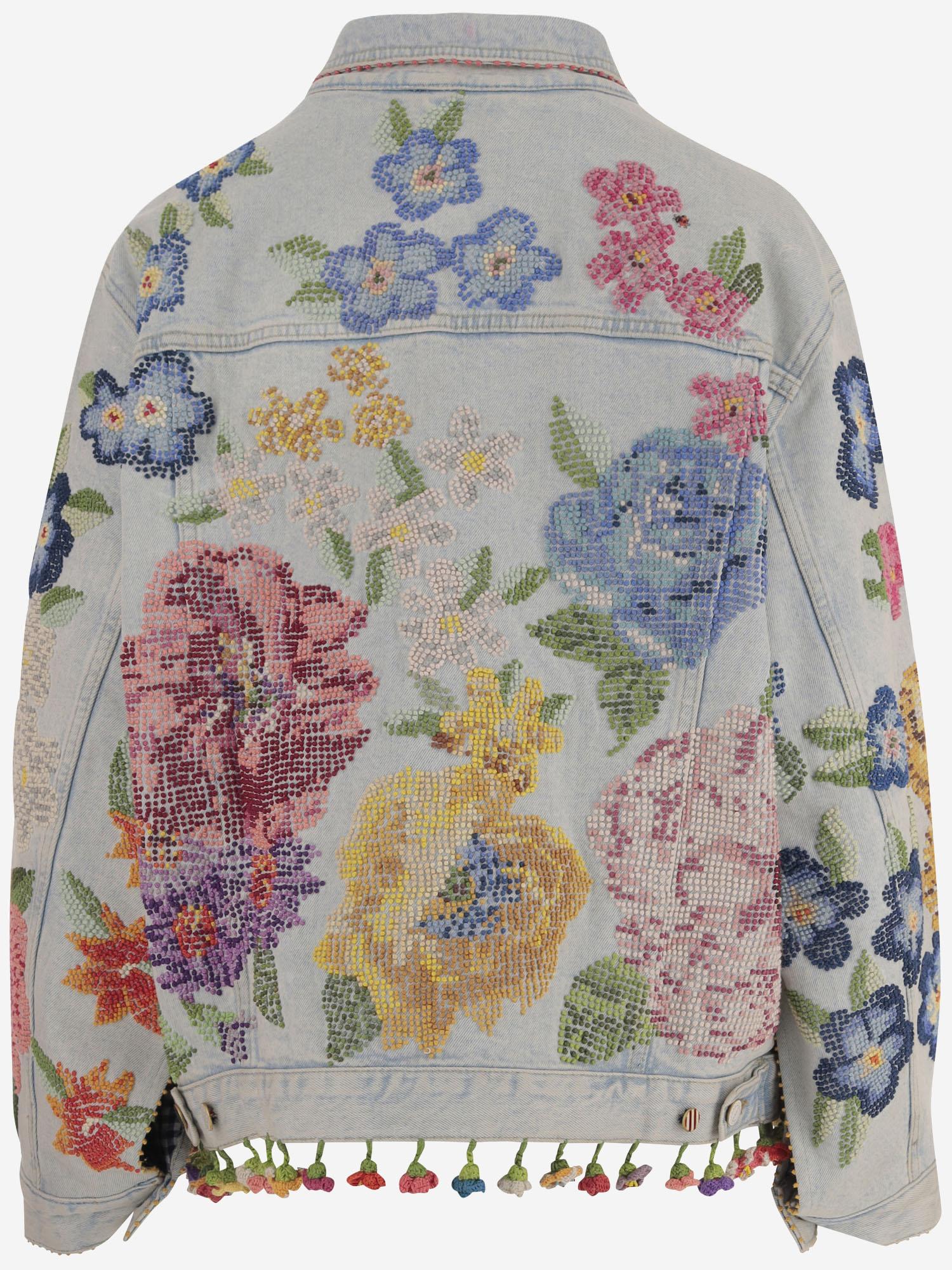 GIACCA IN DENIM RICAMATA LBDNO56 DENIM PERO 