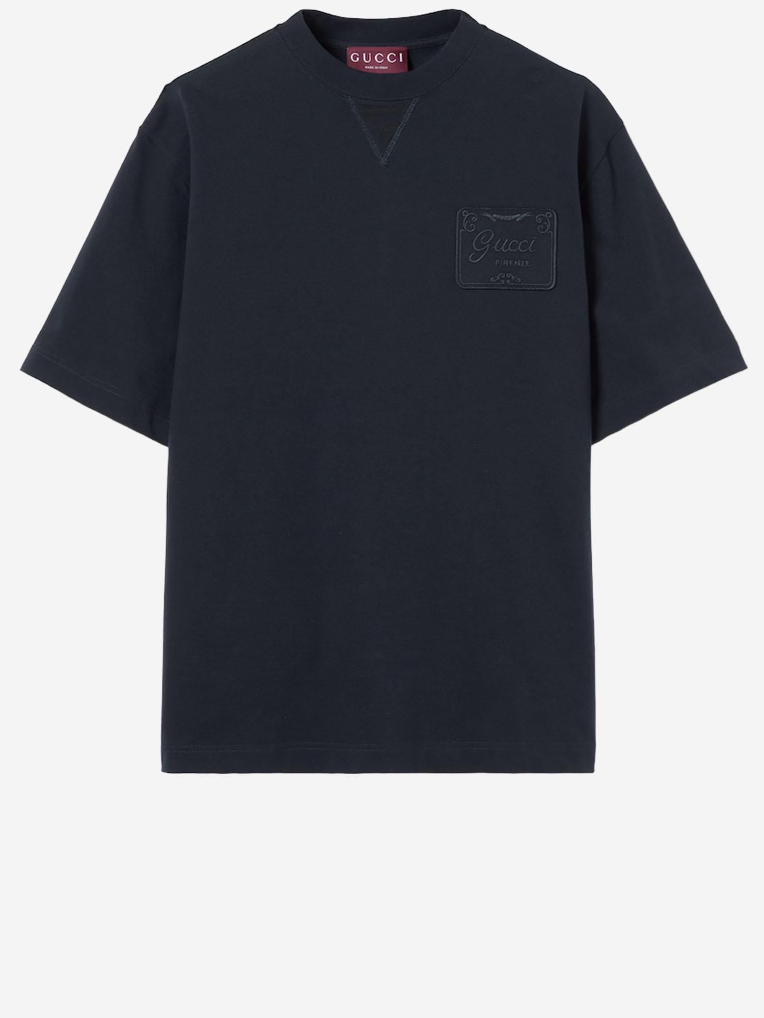 T-shirt in jersey di cotone con ricamo 854505 XJHN74055 GUCCI 