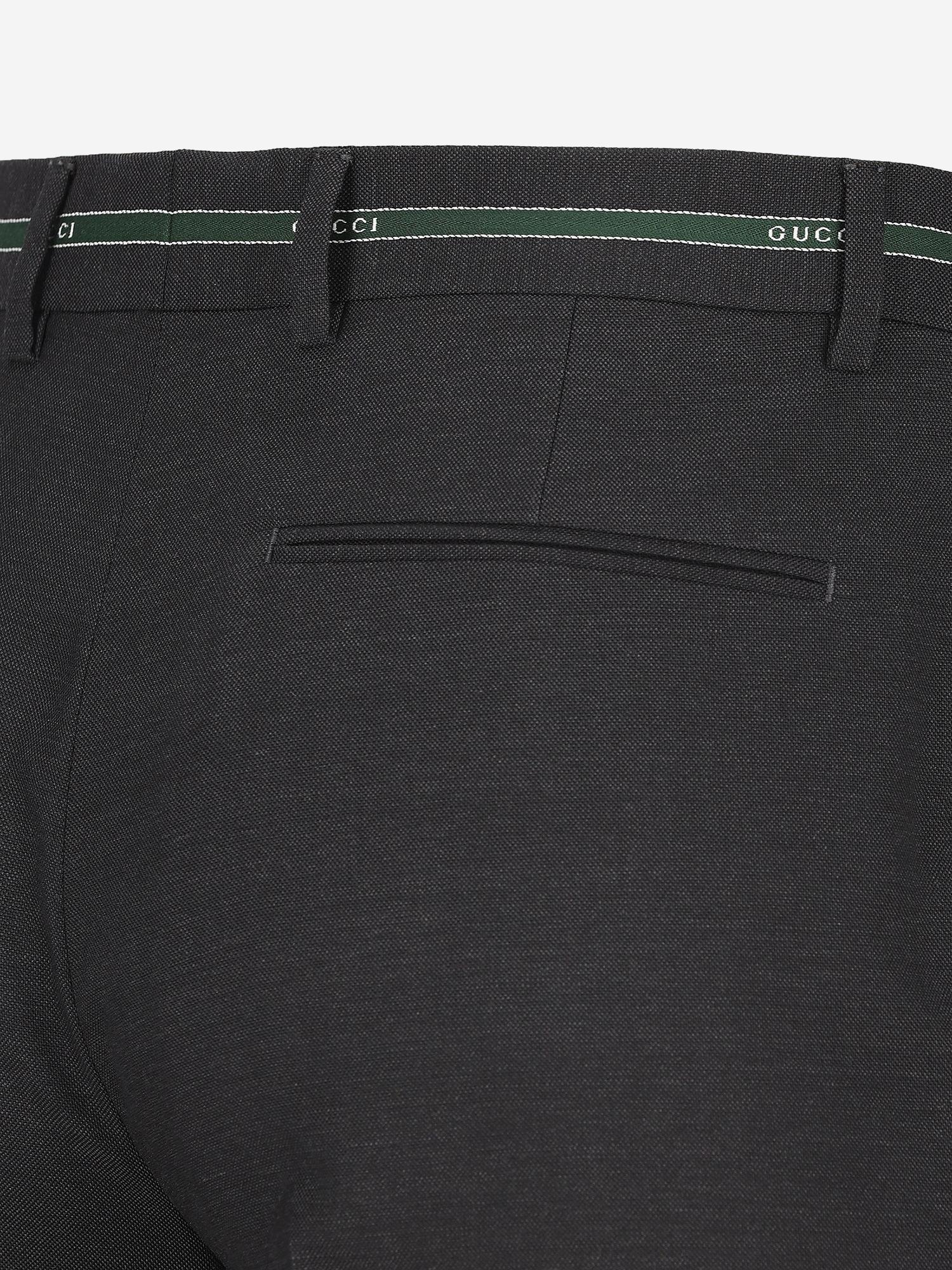 PANTALONI IN LANA CON LOGO IN VITA 855095 ZAS681076 GUCCI 