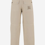 PANTALONI IN COTONE CON  LOGO 8117389 TUNDRA BURBERRY 