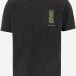 T-SHIRT IN COTONE CON STAMPA LOGO BIPOLARTEE BLACK 11:11 L.U.C.K. 