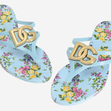 Sandali bassi da spiaggia con stampa floreale CW2418 AY850HC5XL DOLCE & GABBANA 