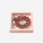 Collana con perle in vetro a forma di fragola MIXEDGLASSBEAD MULTISTRAWBERRYRED SORBET ISLAND 