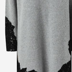 Abito corto in maglia con pizzo 105504 A2R1II2 PINKO 