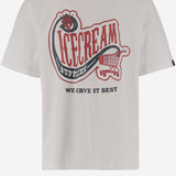 T-SHIRT IN COTONE CON LOGO IC25349 WHITE ICECREAM 