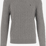 MAGLIA A TRECCE IN LANA E CASHMERE 710876762 012 POLO RALPH LAUREN 
