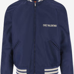 BOMBER IN NYLON CON STAMPA CHEZ VALENTINO 6V3CIM225CM G88 VALENTINO 