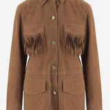 Giacca con frange in pelle scamosciata UN05 RSC375 UNCOMMON 