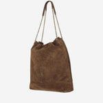 BORSA POCHON JAMIE GRANDE IN PELLE SCAMOSCIATA 828350 1U8P72916 SAINT LAURENT 