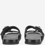 SANDALI SLIDER IN PELLE SCAMOSCIATA 816380 AADUO1000 GUCCI 