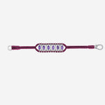 BRACCIALE ARGENTO CON DETTAGLIO GEOMETRICO VIOLA TERESINA FUCSIA SILVIA BINI GIOIELLI 