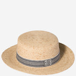 Cappello in rafia con logo 5HC117 2IH4F075R MIU MIU 