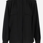 Camicia plissettata in crêpe di seta CH26SHT20005 001 CHLOE 