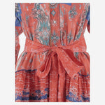 ABITO IN COTONE CON MOTIVO Geometrico NAVARO WESTERN4POPPYREDBLUE PEPS CANNES 