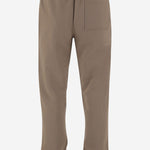 PANTALONI IN COTONE CON APPLICAZIONE CHECK 8116096 CLAY BROWN BURBERRY 