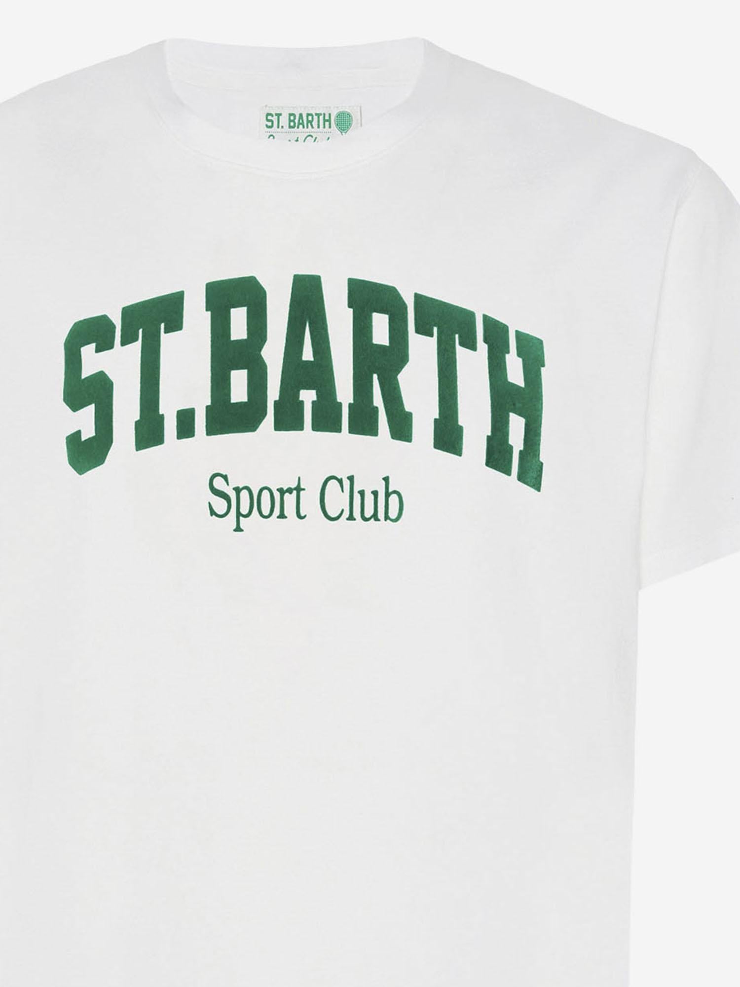 T-SHIRT IN COTONE CON STAMPA LOGO ARN0001 00861I MC2 SAINT BARTH 
