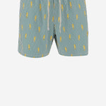 SHORTS DA BAGNO IN NYLON CON MOTIVO FANTASIA LIG0016 07583L MC2 SAINT BARTH 