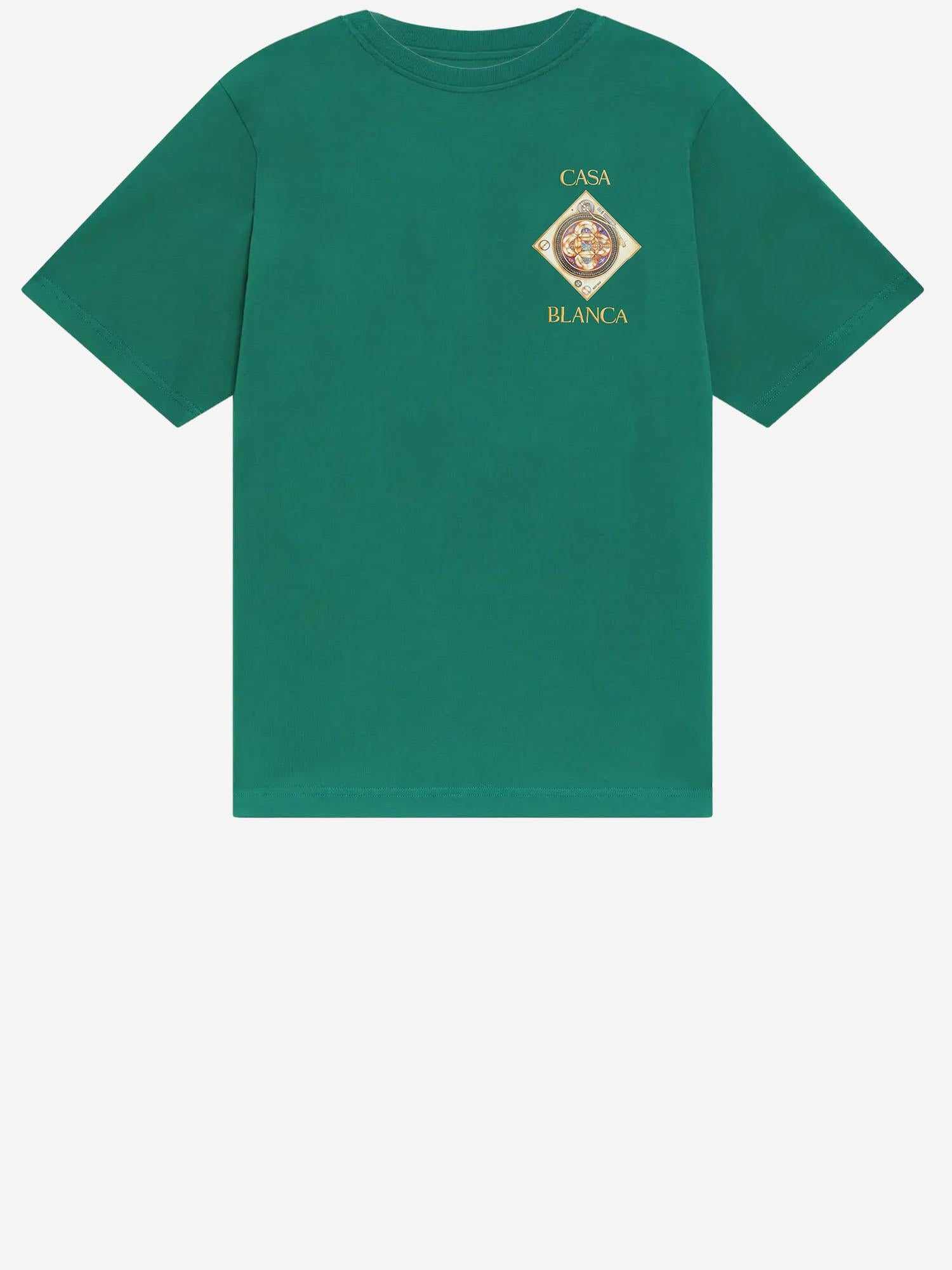 T-SHIRT IN COTONE CON STAMPA MSS26JTS001 03 CASABLANCA 