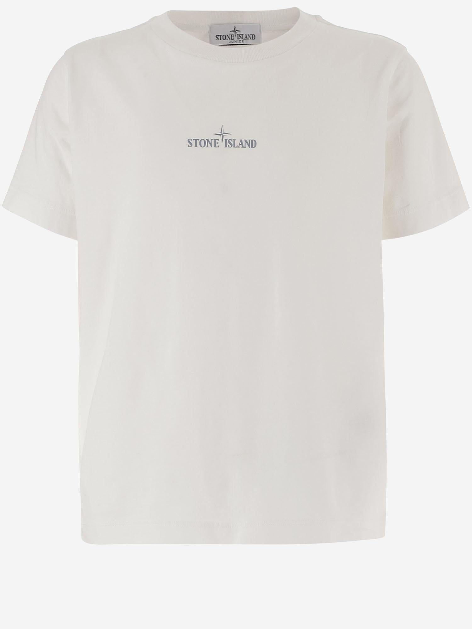T-SHIRT IN COTONE CON LOGO 2100009 S0377V0001 STONE ISLAND KIDS 