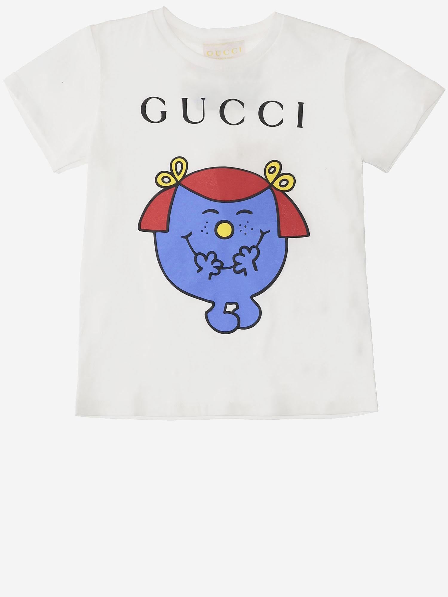 T-SHIRT IN COTONE CON LOGO 834639 XKJRF9214 GUCCI KIDS 