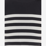 T-SHIRT IN MISTO COTONE STRETCH CON MOTIVO A RIGHE KN3328092 5970 PATOU 