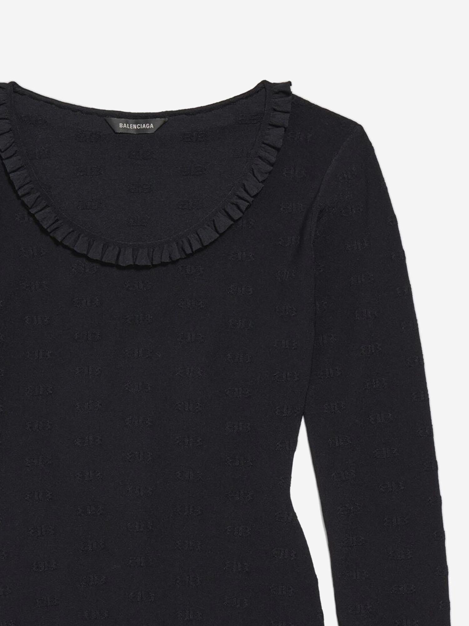 Top A Maniche Lunghe in misto viscosa 850041 T52341000 BALENCIAGA 