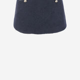 MINI GONNA IN TESSUTO BOUCLÉ PF25034PBL BLUE SELF PORTRAIT 