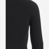 MAGLIA A COLLO ALTO CON MANICHE SVASATE A544M169A N0990 BLUMARINE 