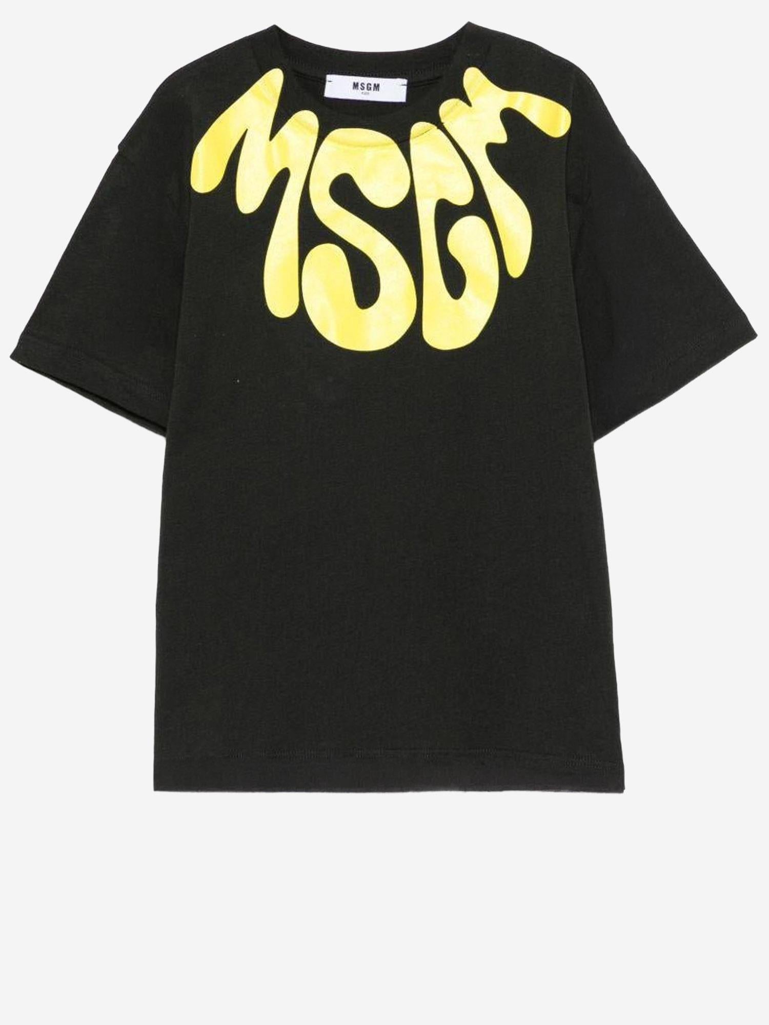 T-SHIRT IN COTONE CON LOGO S6MSJUTH222 MS040 MSGM KIDS 