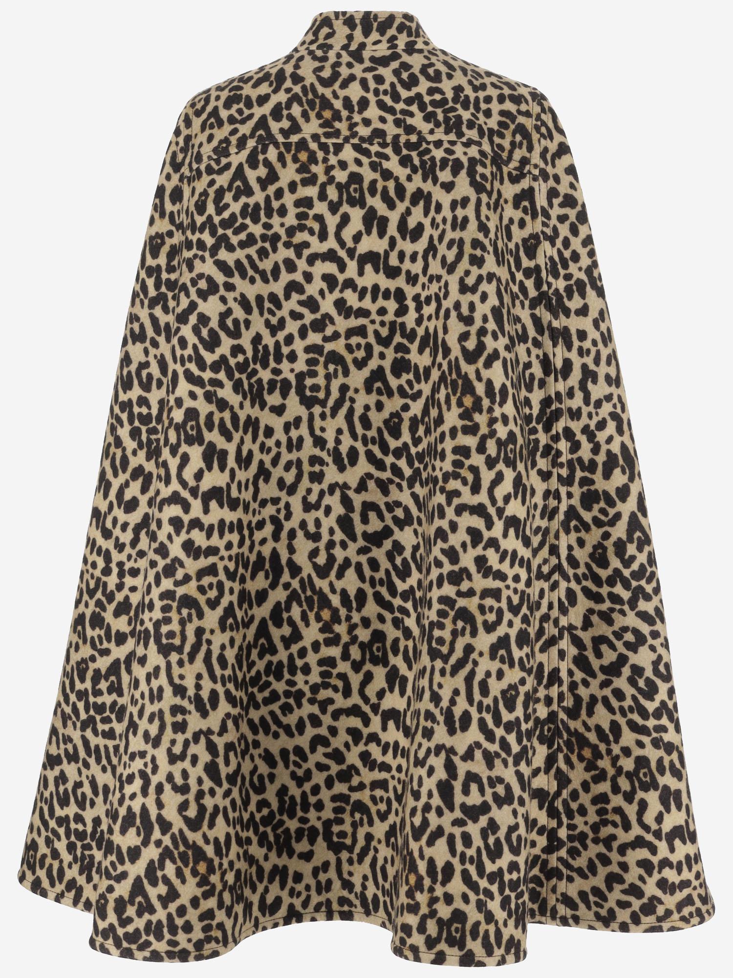 CAPPOTTO IN LANA CON MOTIVO ANIMALIER 7B3CG4Q0 9G7AN2 VALENTINO 