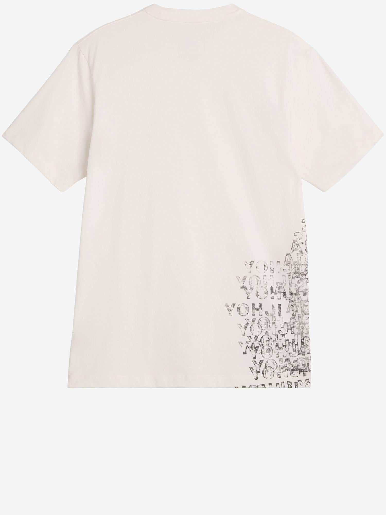 T-SHIRT IN COTONE CON STAMPA KR2224 CHALKWHITE ADIDAS Y3 