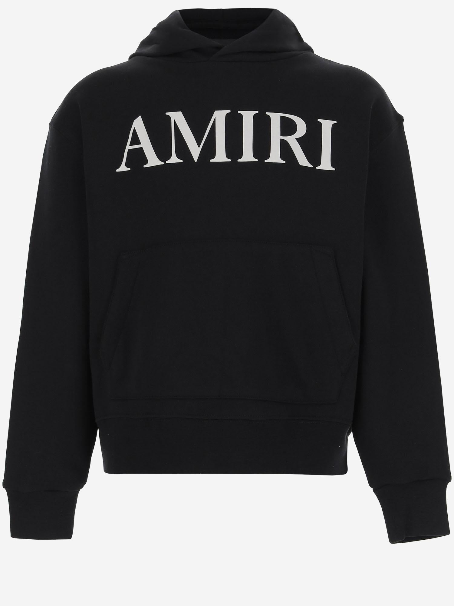 FELPA IN COTONE CON LOGO AKJYHD 1009Black AMIRI KIDS 