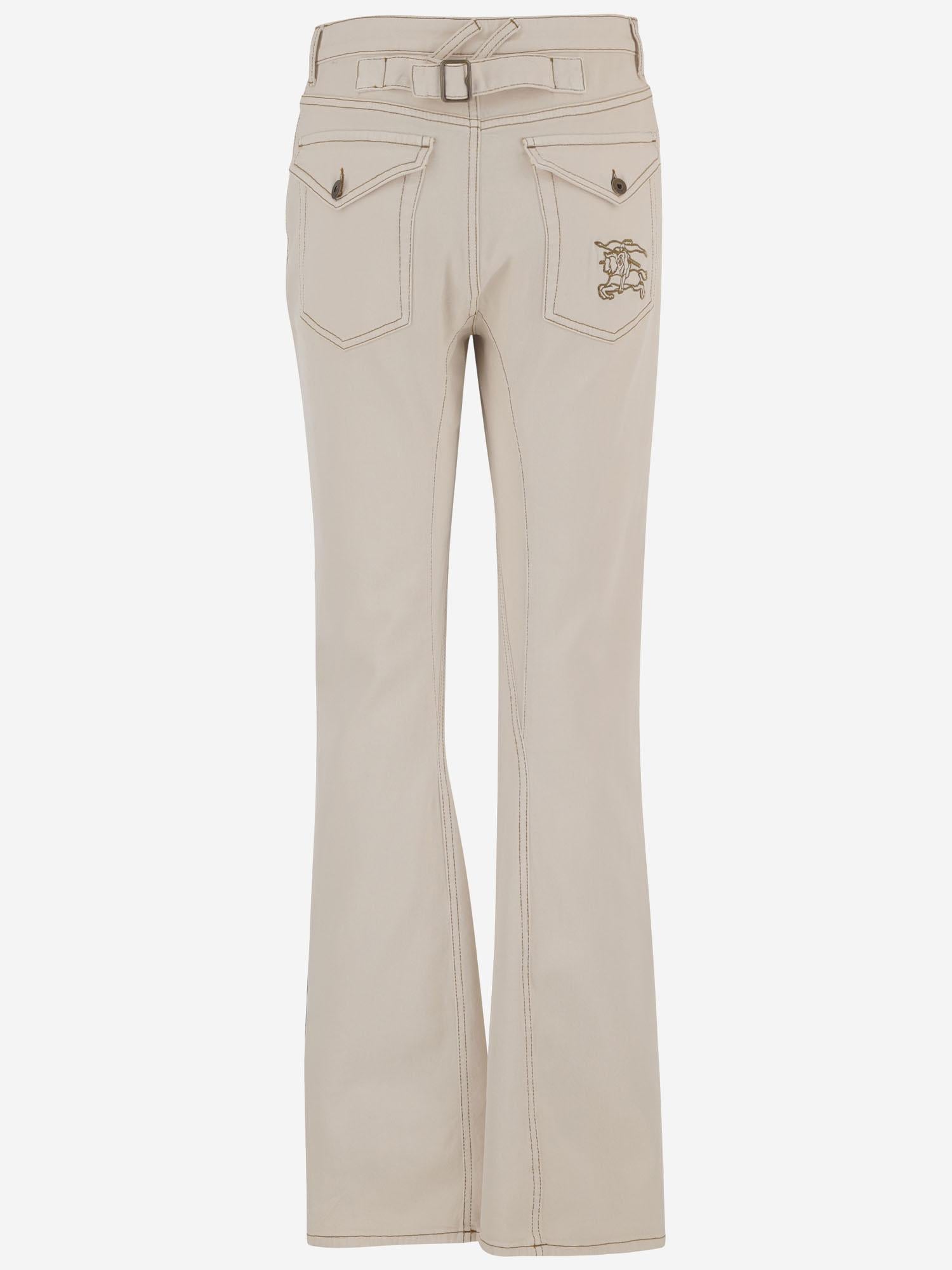 JEANS IN DENIM DI COTONE CON LOGO 8118523 CERAMICWHITE BURBERRY 