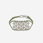 BRACCIALE ARGENTO CON DETTAGLIO GEOMETRICO BRASILIA OLIVE SILVIA BINI GIOIELLI 