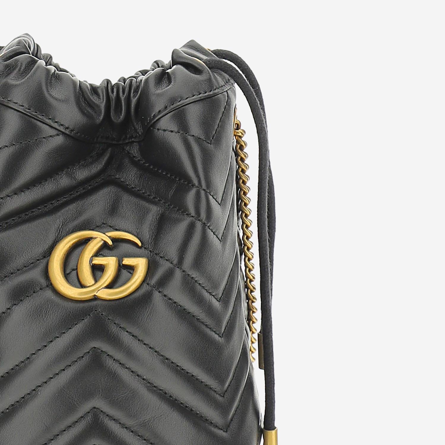 MINI BORSA A SECCHIELLO GG MARMONT 575163 DTDRT1000 GUCCI 