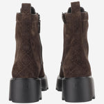STIVALETTI IN PELLE SCAMOSCIATA CON T MONOGRAM<BR/> 178110 200 TORY BURCH 