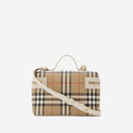 BORSA VANITY IN MISTO COTONE 8125135 VNTGCHKSOAP BURBERRY 