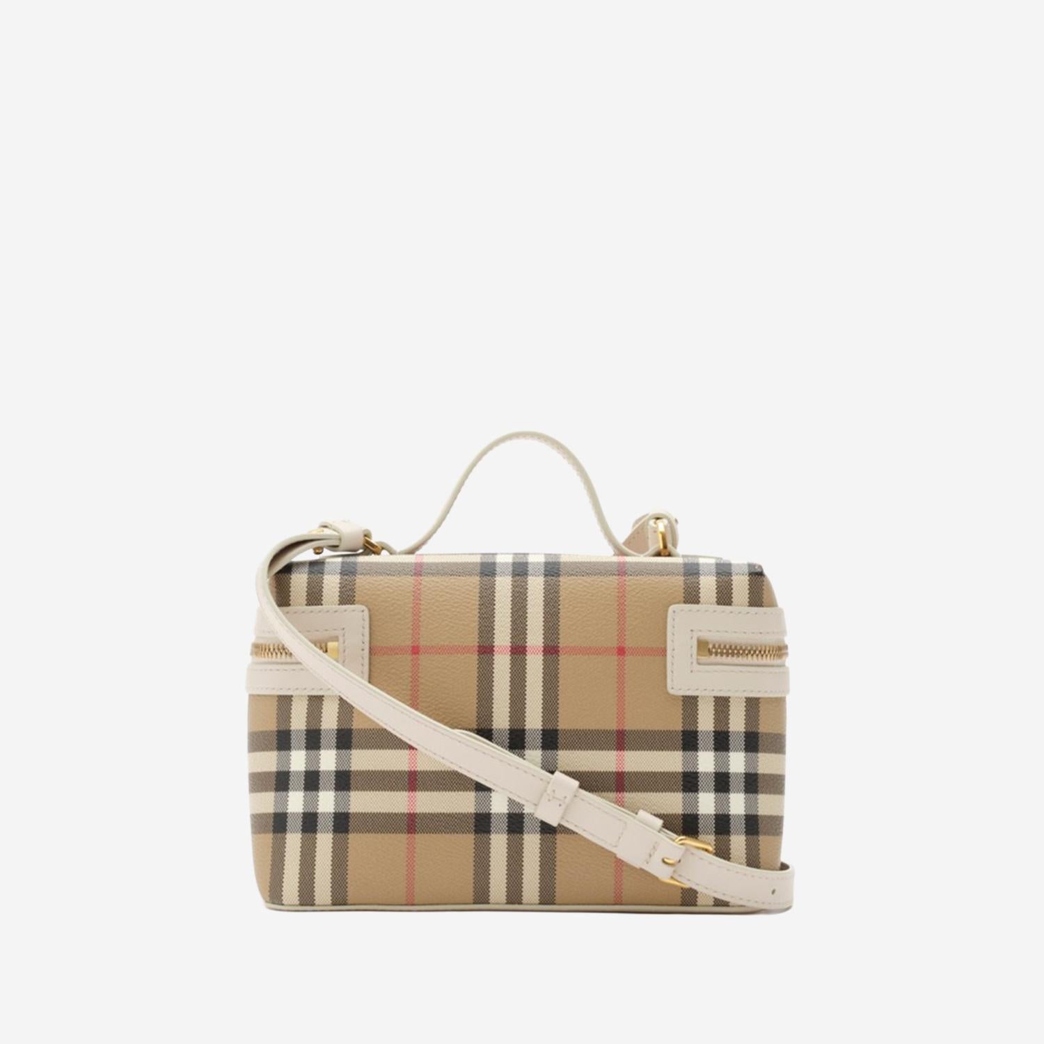 BORSA VANITY IN MISTO COTONE 8125135 VNTGCHKSOAP BURBERRY 