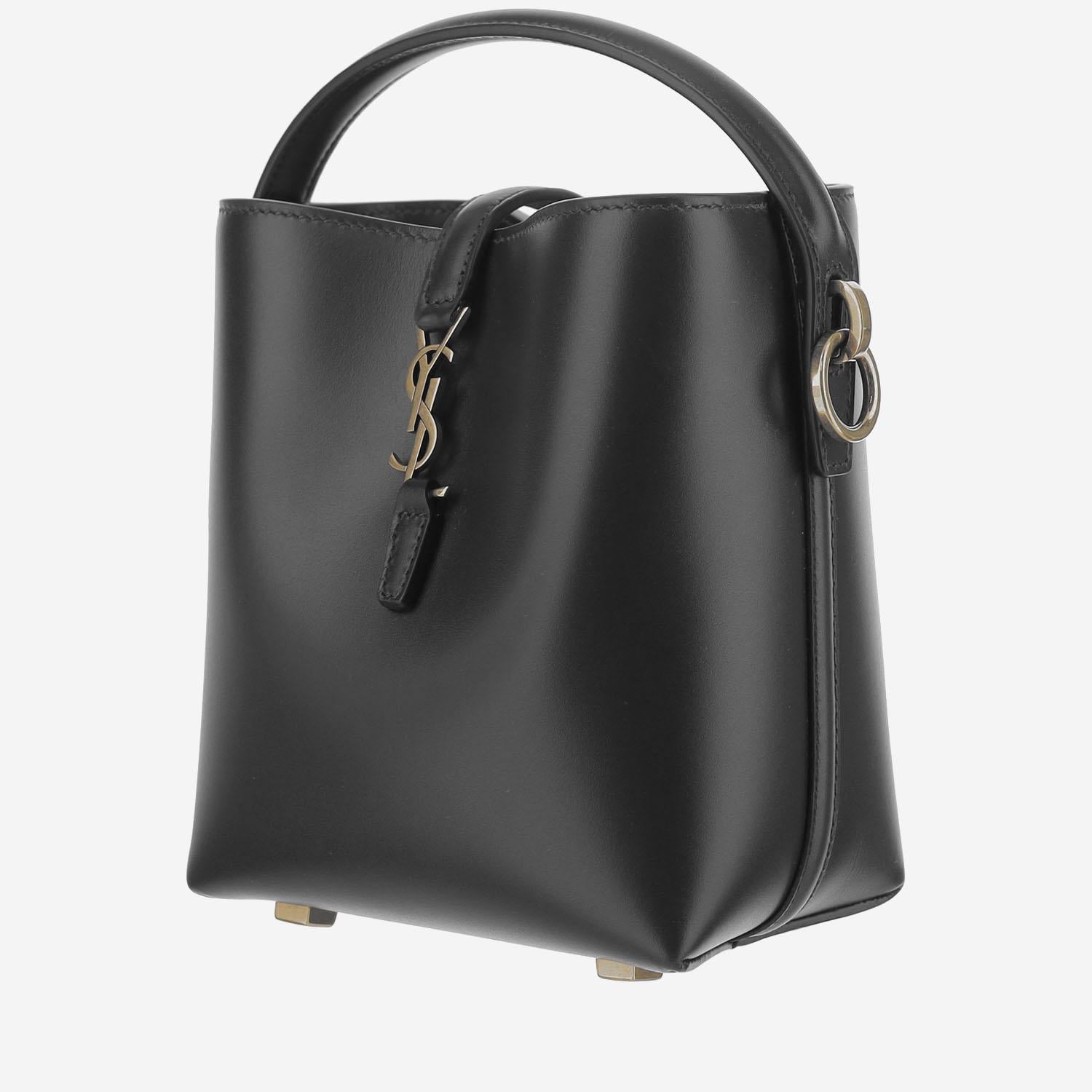 BORSA LE 37 MINI IN PELLE LUCIDA 765870 2R20W1000 SAINT LAURENT 