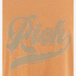T-SHIRT IN COTONE CON STAMPA LOGO TAMARA ORANGE ONE TEE 