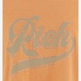 T-SHIRT IN COTONE CON STAMPA LOGO TAMARA ORANGE ONE TEE 