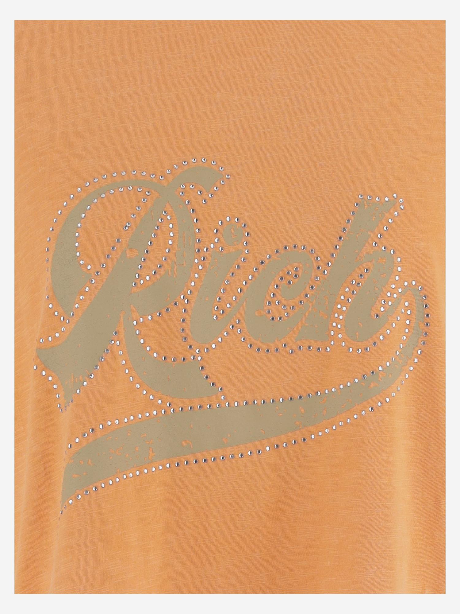T-SHIRT IN COTONE CON STAMPA LOGO TAMARA ORANGE ONE TEE 