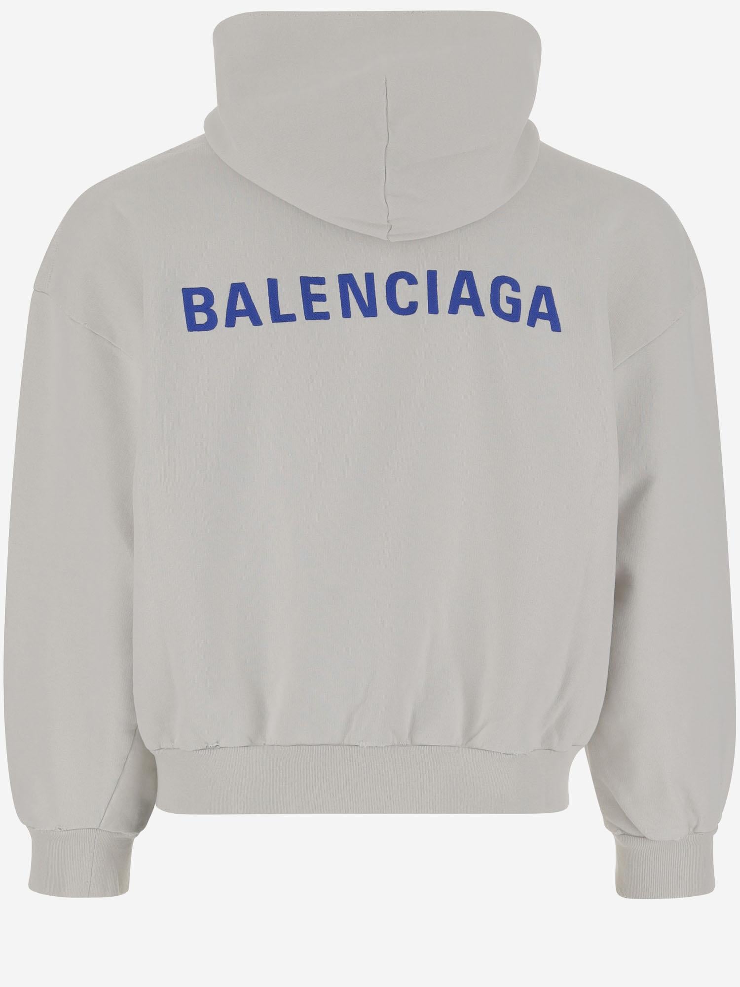 FELPA CON CAPPUCCIO IN CTONOE CON LOGO 803264 TSVP18016 BALENCIAGA 
