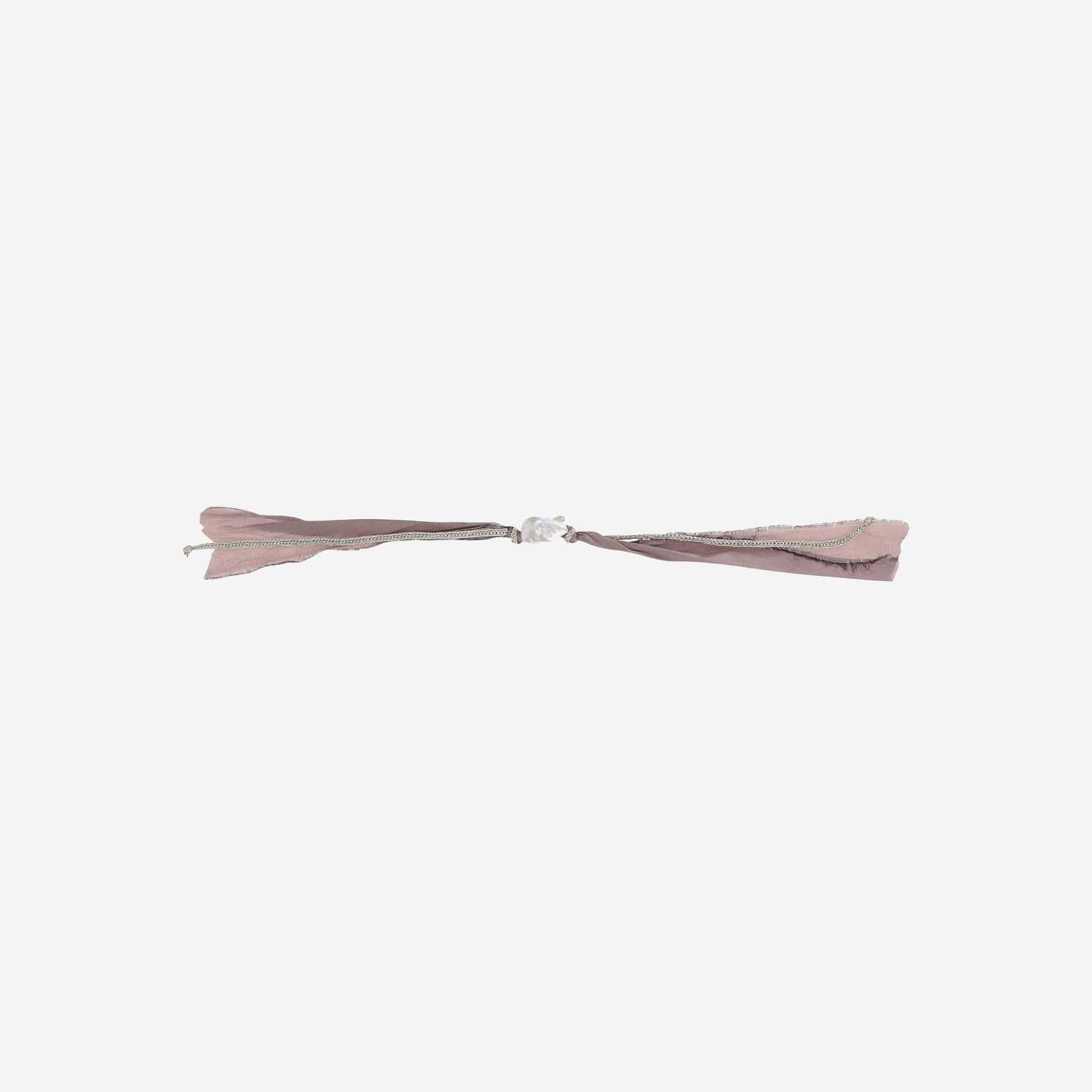 BRACCIALE in seta CON PERLA MSETABRACCIALI  MELA 